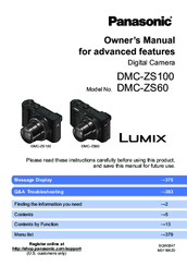 Lumix Zs100 Owners Manual Download